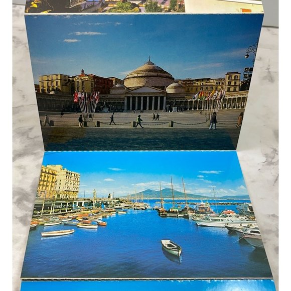 Napoli Italy 16 Color Photo Postcards Accordion Booklet Kodak Ektachrome - Picture 8 of 14